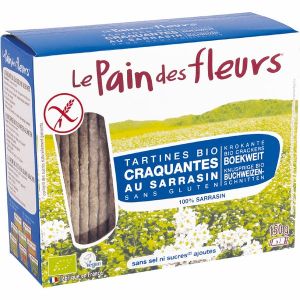 Le Pain Des Fleurs Tartine Tostate Al Grano Saraceno Senza Sale e Senza Zuccheri Aggiunti Biologiche 150g