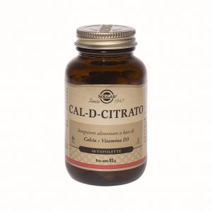 Solgar Cal-D-Citrate Calcium Supplement 60 Tablets