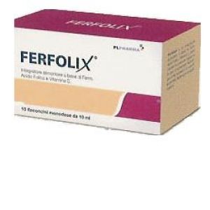 Ferfolix Integratore Alimentare Di Acido Folico 10 Flaconcini Monodose 10ml