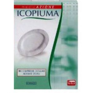Icopiuma Compresse Oculari Sterili In Garza Di Cotone 10 Pezzi