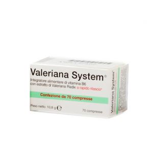 Valeriana System Integratore Contro Insonnia 70 Compresse