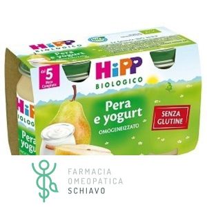 Hipp Biologico Merenda Frutta Yogurt Omogeneizzato Pera E Yogurt 2x125g