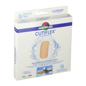 Cutiflex Acqua Stop Medicazione In Poliuretano Elastica E Trasparente 10x6 cm 5 Pezzi