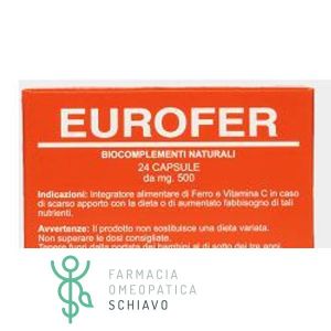 Eurofer Integratore Di Ferro E Vitamina C 24 Capsule