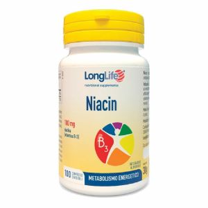 Longlife Niacin Integratore Metabolismo Energetico 100 Compresse