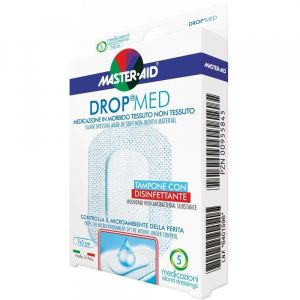 Medicazione Compressa Autoadesiva Dermoattiva Ipoallergenica Aerata Master-aid Drop Med 7x5 5 Pezzi