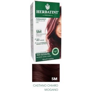 Herbatint gel colorante permanente per capelli 5m - castano chiaro mogano 150 ml