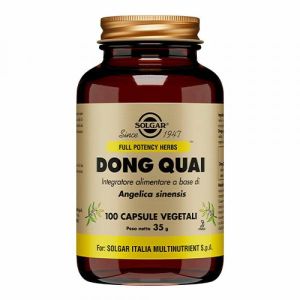 Solgar Dong Quai Integratore Ciclo Mestruale Menopausa 100 Capsule Vegetali