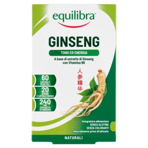 Equilibra Ginseng Integratore Energia Fisica e Mentale 60 Capsule Vegetali
