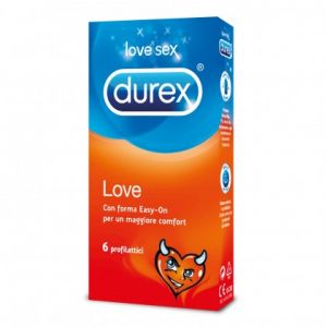 Durex love preservativi con forma easy-on 6 pezzi