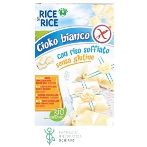 Rice&Rice Cioko Latte Con Riso Soffiato e Cioccolato Bianco Biologico Senza Glutine 75g