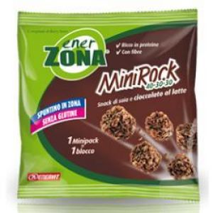 Enerzona enervit minirock 40-30-30 snack di soia e cioccolato al latte 24g