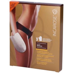 Incarose Maxi Bronze 3 Guanti Corpo Autoabbronzante Monouso