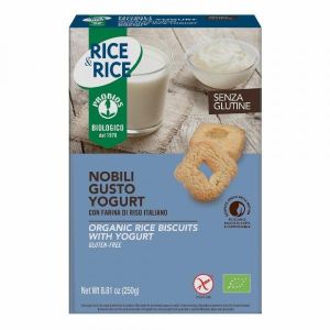 Rice&rice Nobili di Riso i Yogurt Biologico Biscotti Senza Glutine 250g