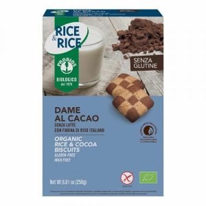 Rice&rice Dame di Riso Al Cacao Biscotti Senza Glutine 250g