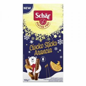 Schar Ciocko Sticks Biscotti Senza Glutine Ricoperti di Cioccolato Al Latte 150g