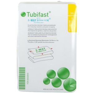 Tubifast 2way Stretch Maglia Tubolare Biestensibile Extra Large Giallo Cm 10,75x1 M
