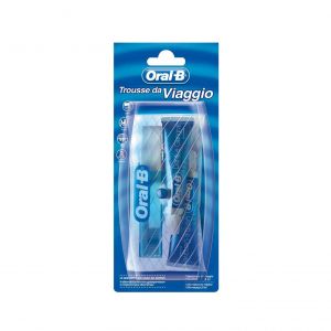 Oral-b trousse da viaggio 1 spazzolino + 2 dentifrici 15 ml