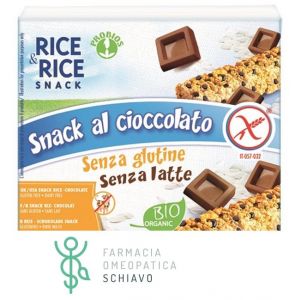 Rice&Rice Snack Al Cioccolato Biologico Senza Glutine Senza Latte 6x21 g