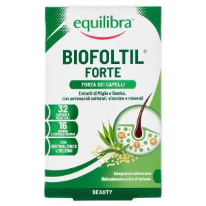 Equilibra Biofoltil Forte Integratore Capelli e Unghie 32 Perle Vegetali