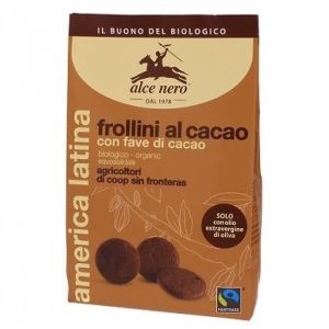 Alce Nero Frollini al Cacao Con Fave di Cacao Biologico 250 g