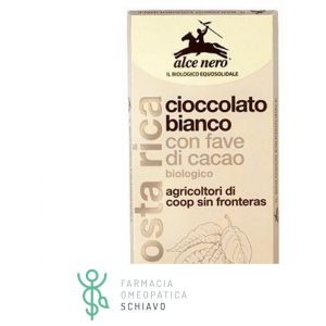 Alce Nero Tavoletta Cioccolato Bianco con Fave di Cacao Bio 100 g