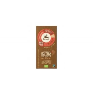 Alce Nero Tavoletta al Cioccolato Extra Fondente con Fave di Cacao Bio 100 g