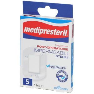 Medipresteril Medicazione Post Operatoria Impermeabile 7,5x5cm 5 Pezzi