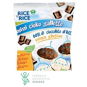 Rice&Rice Mini Cioko Gallette 60% Di Cioccolato Al Latte Biologico 60 g