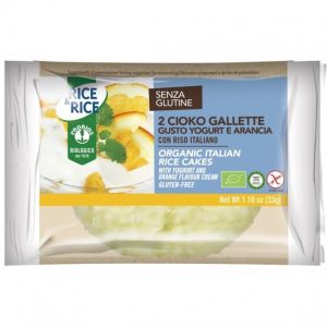 Rice&Rice Cioko Gallette allo Yogurt e Arancia Senza Glutine 33 g