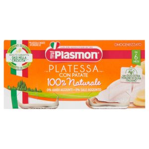 Plasmon Omogeneizzato Di Pesce Platessa Con Patate 2x80g