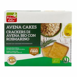 Fsc Avenacakes Crackers di Avena i Rosmarino Bio Vegan Senza Lievito di Birra i Olio Extravergine di Oliva 250g