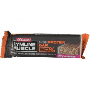 Enervit Gymline Muscle High Protein Bar 50% Barretta Proteica Arancio Cioccolato 60 g