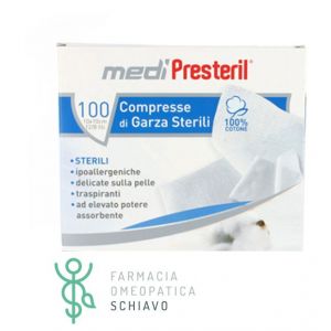 Medipresteril Compresse di Garza Sterili 10x10 cm 100 Pezzi