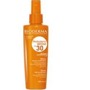 Bioderma Photoderm Bronz Brume Spray Solare SPF 30/UV 16 Protezione Viso Corpo 200 ml