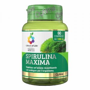 Optima Colours Of Life Spirulina Maxima Integratore Ricostituente 60 Compresse