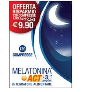 F&f Melatonina Act + 3 Complex Integratore Alimentare 120 Compresse