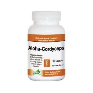 Aloha Cordyceps Biologico Integratore Alimentare 90 Capsule