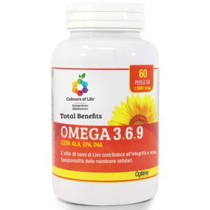 Optima Colours of Life Omega 3.6.9 Total Benefits Integratore Antiossidante 60 Perle