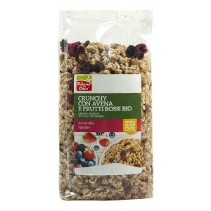 Fsc Crunchy i Avena e Frutti Rossi Bio Adulti Alto Contenuto di Fibre i Olio di Girasole Senza Olio di Palma 375g