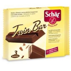 Schar Twin Bar Wafer Senzaglutine Ricoperto Di Cioccolato Al Latte 65g