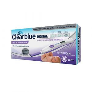 Clearblue test di ovulazione digitale con doppio indicatore ormonale 10 stick