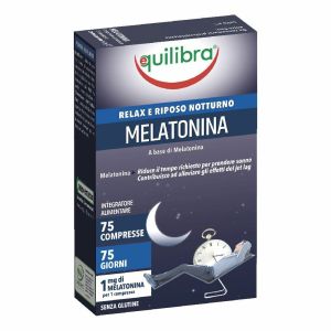 Equilibra Melatonina Integratore Relax e Riposo Notturno 75 Compresse