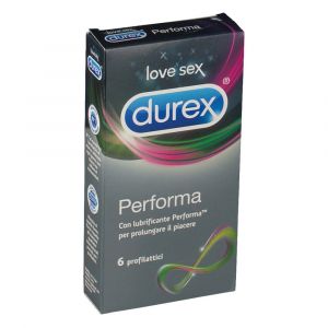 Durex 6 preservativi performa con lubrificante per prolungare il piacere