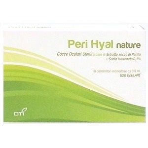 Oti Peri Hyal Nature Gocce Oculari Lubrificanti 10 Contenitori  0,5ml Globuli Contenitore MONOdose