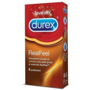 Durex real feel profilattici sottili 6 pezzi