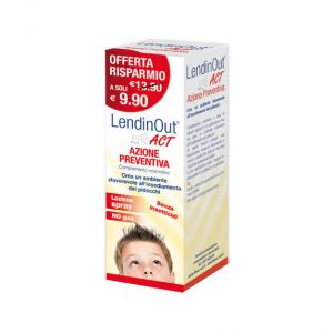 Lendinout act spray azione preventiva pidocchi 100 ml