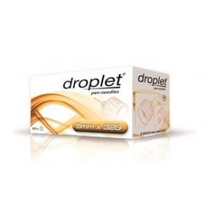 Droplet Ago Penna 32G Per Insulina 5 mm 100 Pezzi