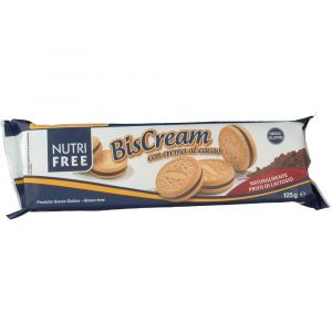 Nutrifree Biscream Con Crema Al Cacao Biscotti Senza Glutine 125g
