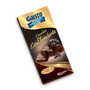 Giusto Senza Zuccheri Aggiunti Cioccolato Extra Fondente Tavoletta Da 100g
